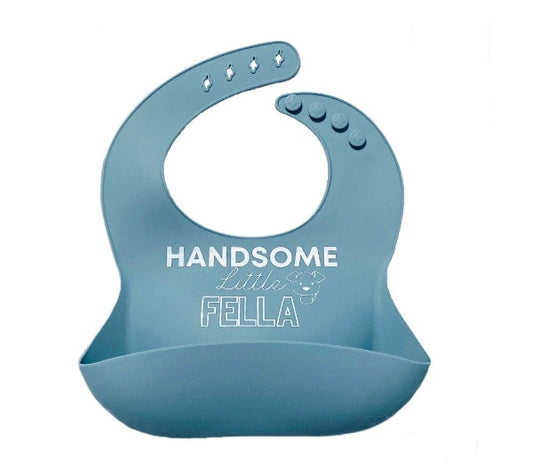 Handsome Little Fella: Premium Silicone Bibs for Babies – Stylish, Adjustable, and Mess-Free!